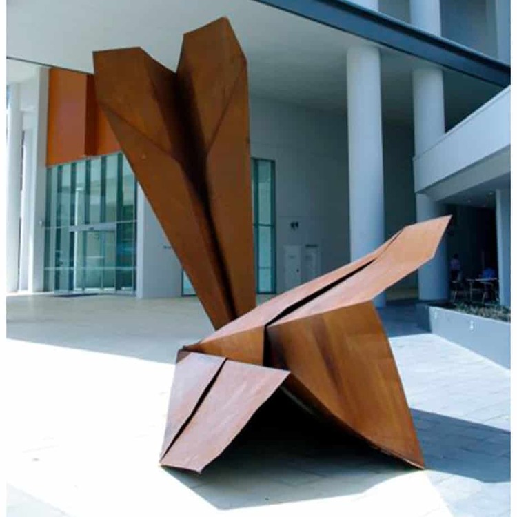 Ace--250x100---CORTEN-[corten,outdoor,landmark]-paper-planes-original-sculpture-australian-art-jonathon-leahy