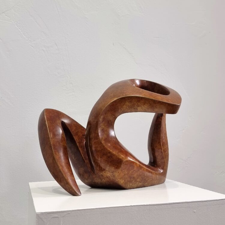 bronze small sculpture australian abstract