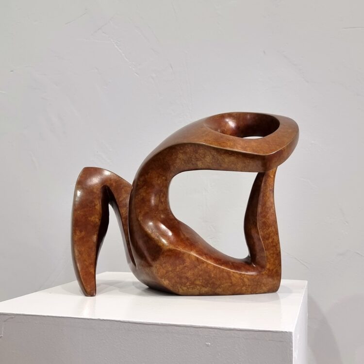 bronze small sculpture australian abstract