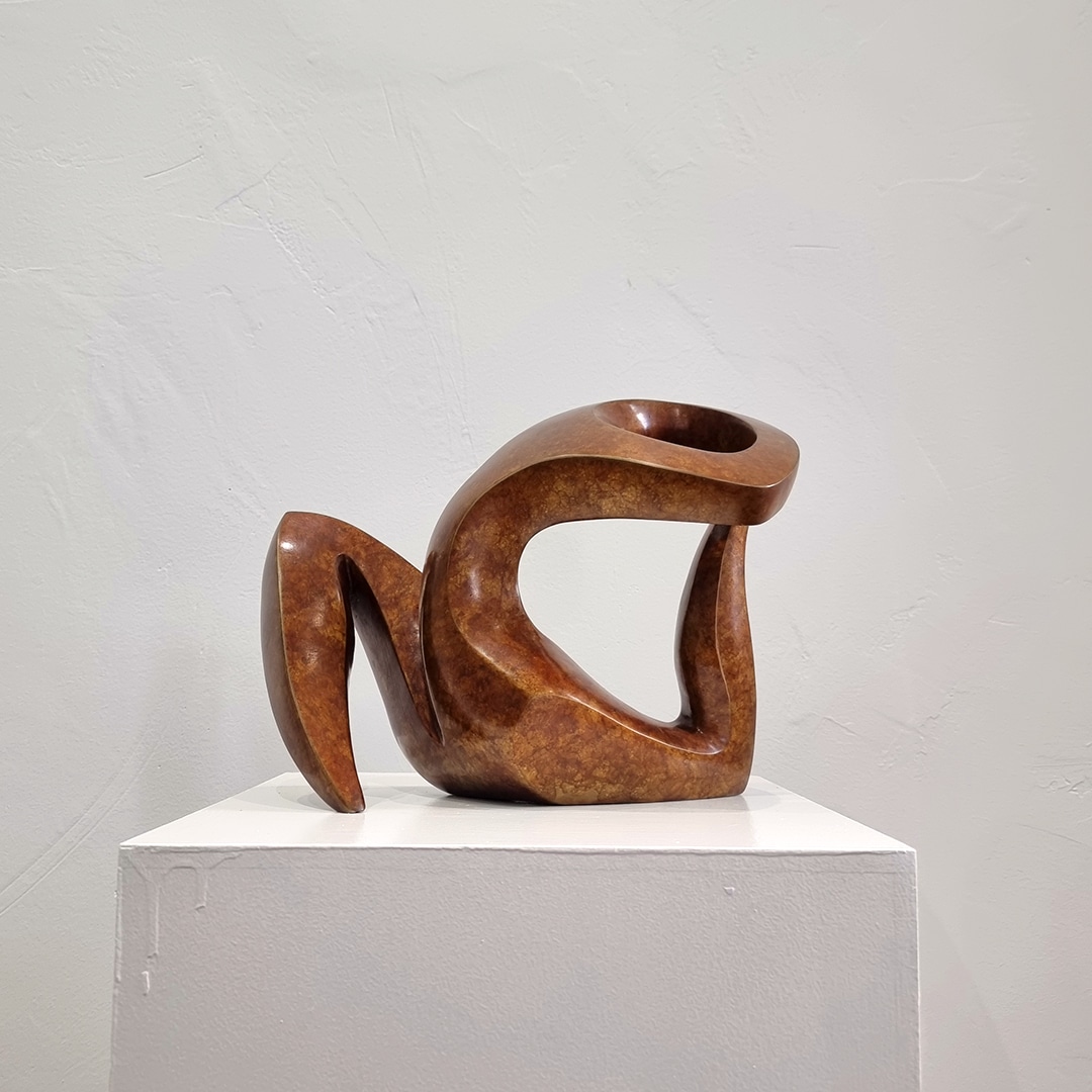 bronze small sculpture australian abstract
