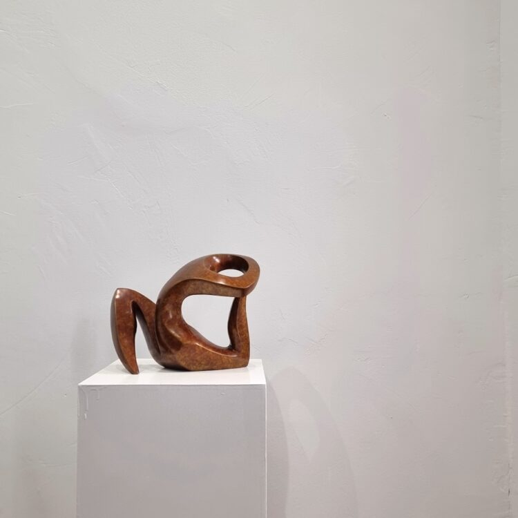 bronze small sculpture australian abstract