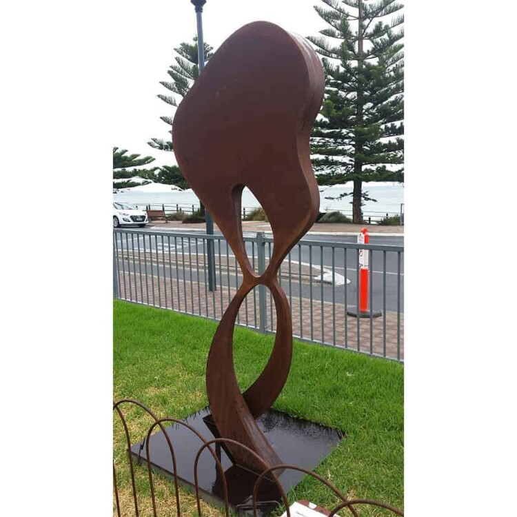 Mind-Confused--205x100cm-CORTEN-STEEL-[outdoor,freestanding,landmark]-jason-aslin-australian-large-garden-sculpture