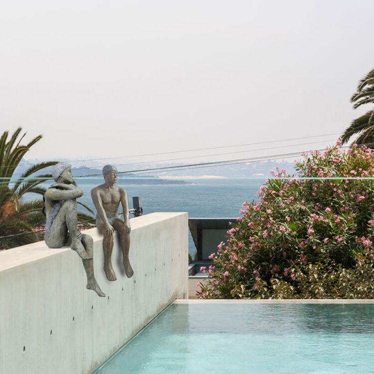 mela cooke sculpture, swimmer sculpture