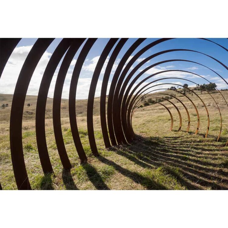 Rhythm-Underground-5mx2m---CORTEN-STEEL-[Landmark]-Astra-Parker-extra-large-scale-sculpture-australian-artist-outdoor--art