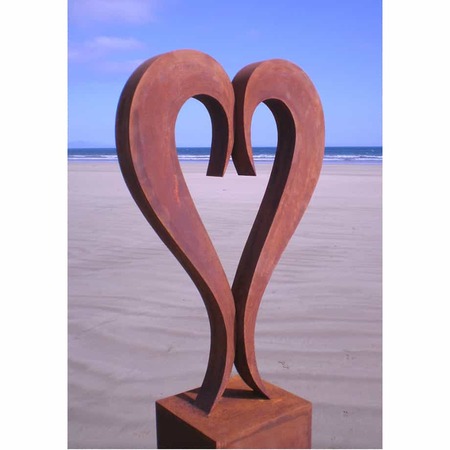 Two-of-us--200x70cm-limited-to-9-CORTEN-STEEL-[Corten,outdoor]Andrew-Kasper-outdoor--garden--love--sculpture-australian-sculptor