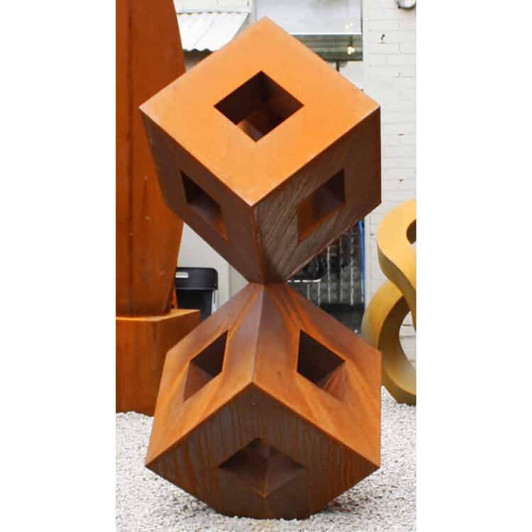 Zenith-190x60cm--CORTEN--[Corten,-outdoor,-landmark]-Pierre-Le-Roux-australian--sculpture-outdoor-garden-cubes