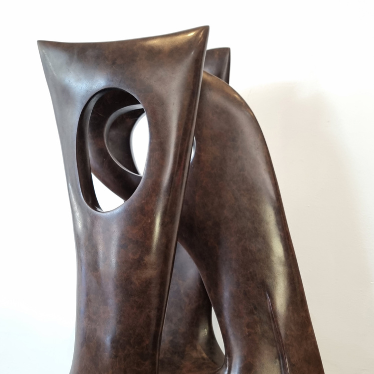 lacunae - Robin Holliday (bronze abstract interior sculpture)