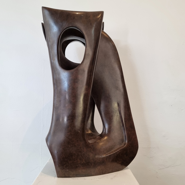 lacunae - Robin Holliday (bronze abstract interior sculpture)