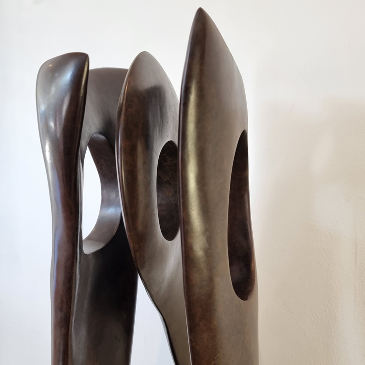 lacunae - Robin Holliday (bronze abstract interior sculpture)