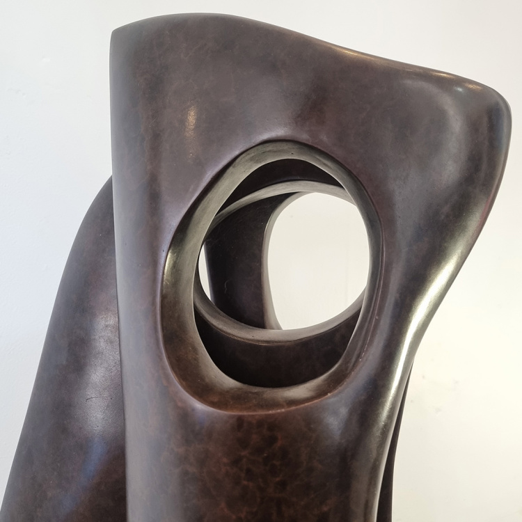 lacunae - Robin Holliday (bronze abstract interior sculpture)