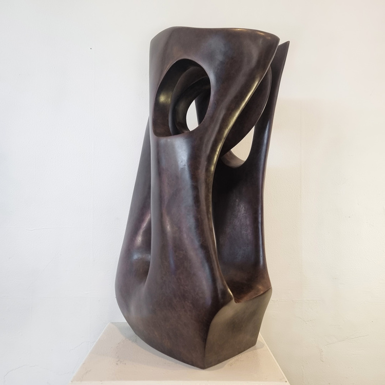 lacunae - Robin Holliday (bronze abstract interior sculpture)