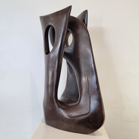 bronze abstract interior sculpture