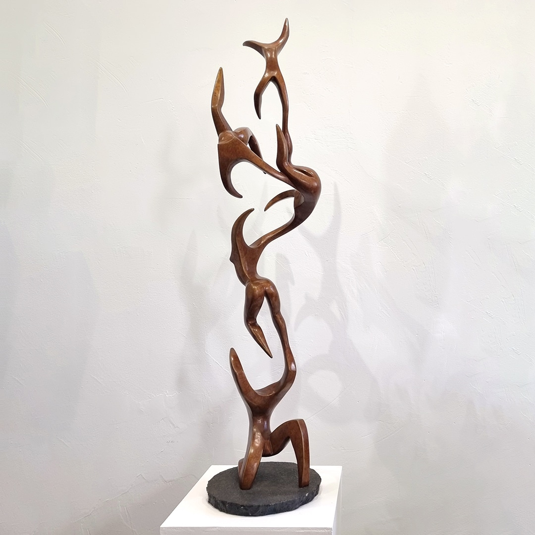 bronze totem sculpture indoor Australian Michael Vaynman