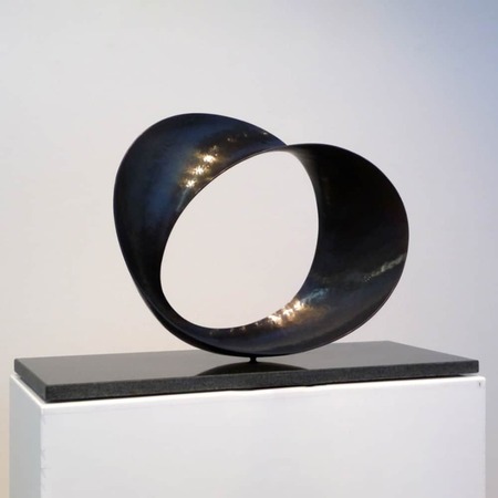 black abstract sculpture