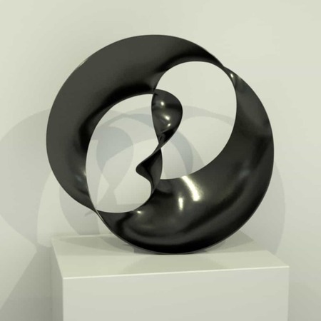 BLACK--Tabletop sculpture