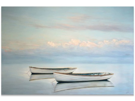 Australian artwork boats - a pale blue light marshall williams