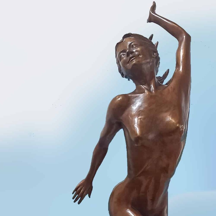 female bronze sculpture