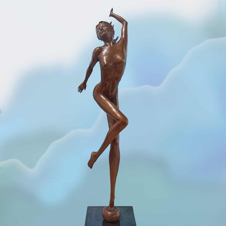 female bronze sculpture