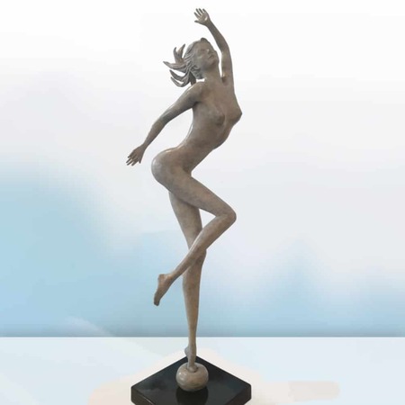 female bronze sculpture