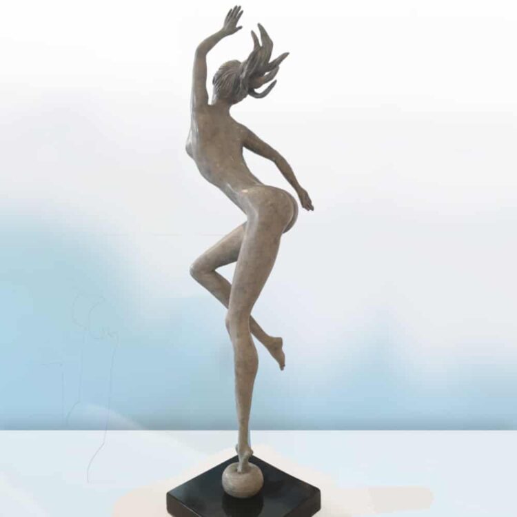 female bronze sculpture