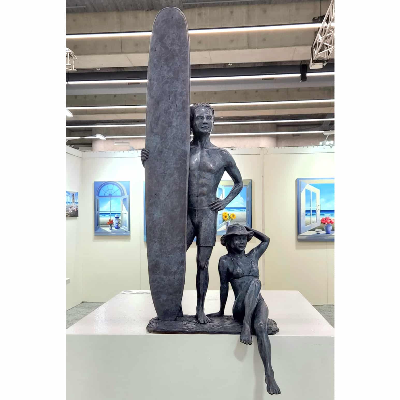 bronze surfer sculpture australian