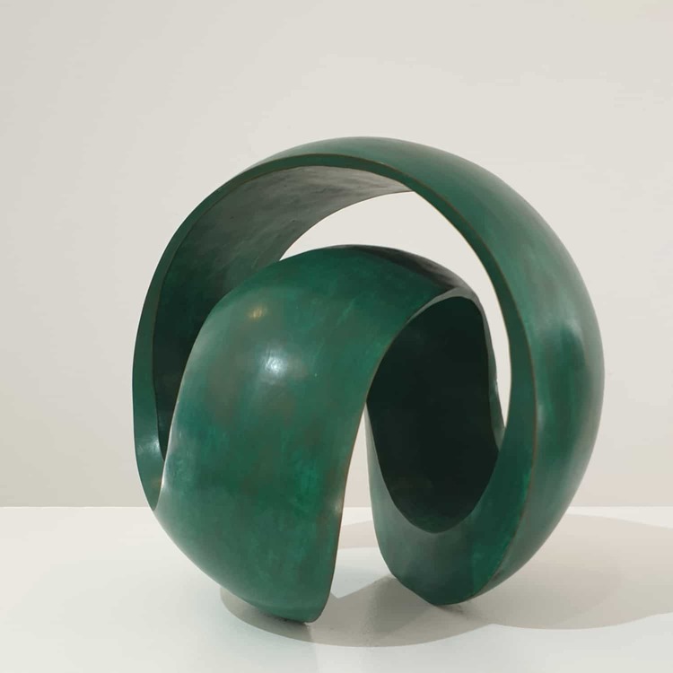 green bronze sculpture interior design