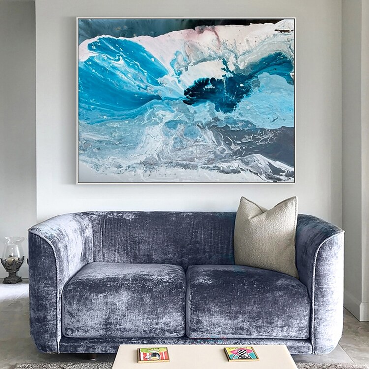 Blue Seaweed - 122x152cm - Image 4