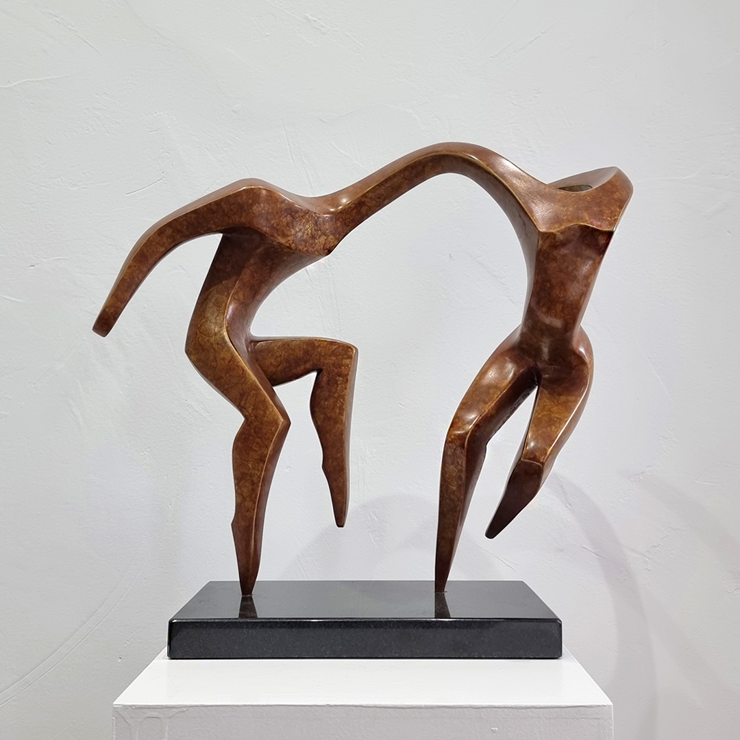 bronze figurative indoor sculpture