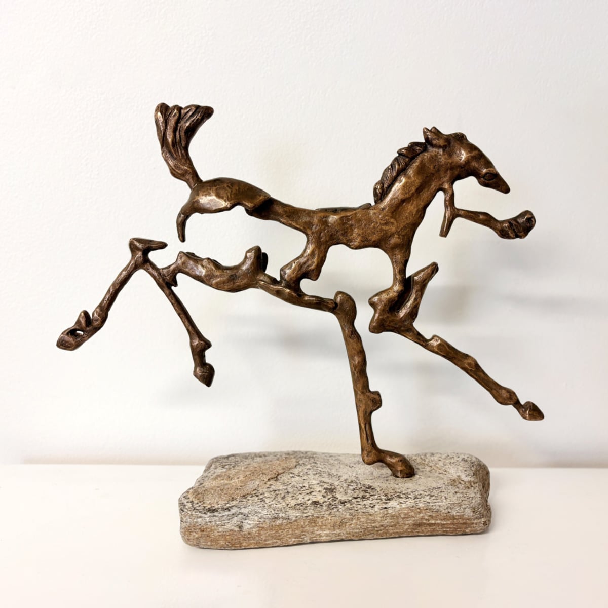 horse sculpture in bronze