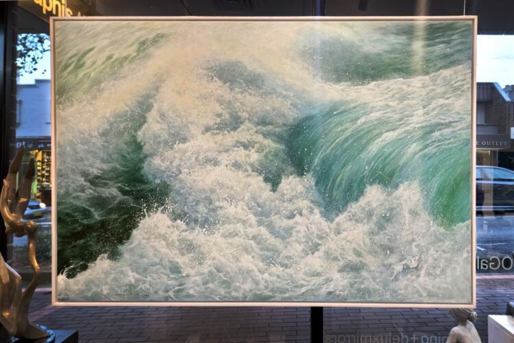 realistic wave surf beach art pAINTING