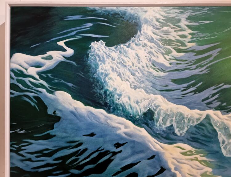 realistic wave surf beach art pAINTING