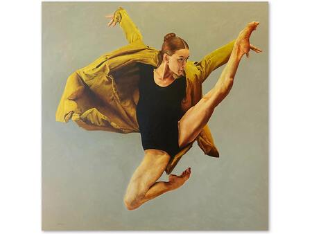 oil painting ballerina