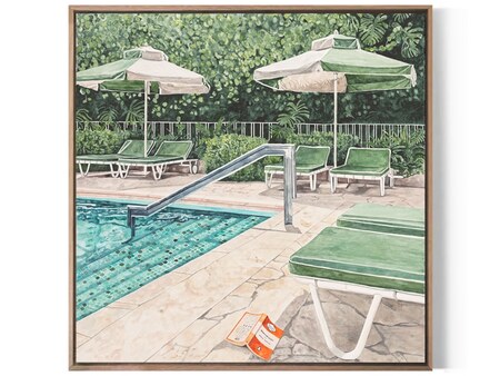 poolside painting