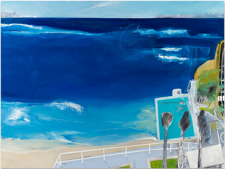 beach artwork painting phil stallard