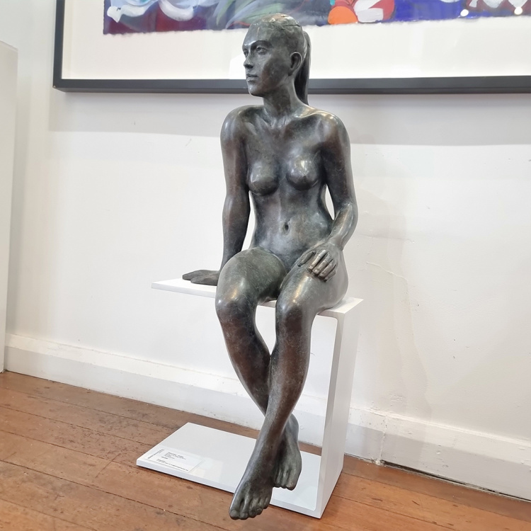 gina in pose, phillip piperides sculpture