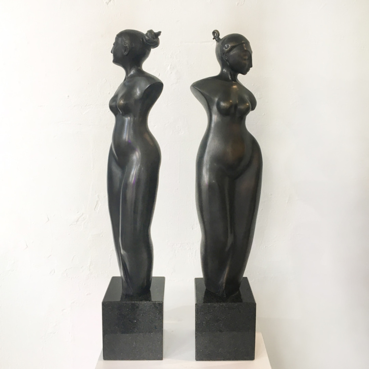 bronze figurative sculpture